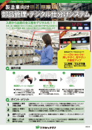 製造業向け部品管理デジタル仕分けシステムカタログ画像